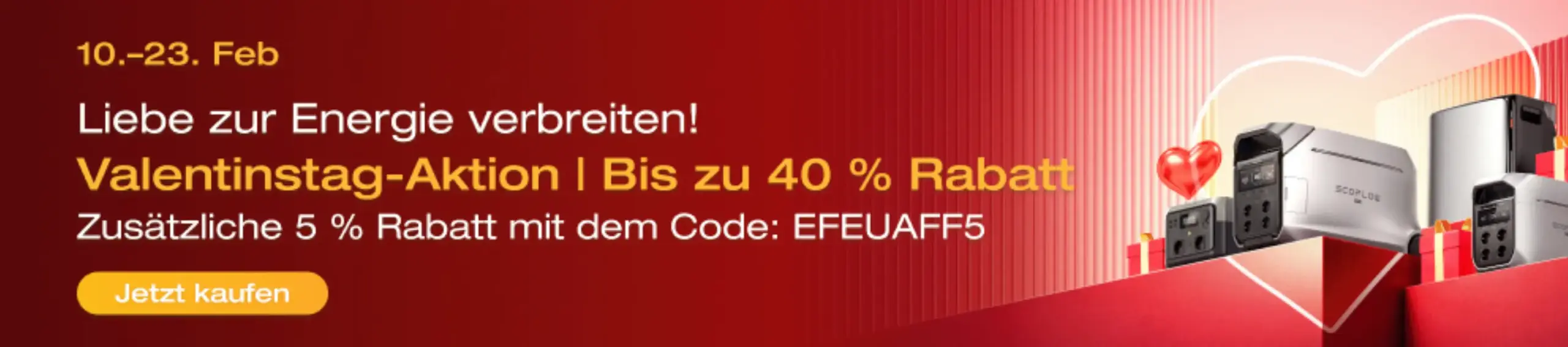 Ecoflow Valentinstag
